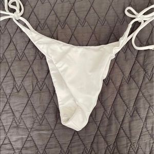 Indah White Tie Bikini Bottoms
